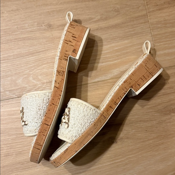 Chanel Beige Slide Sandals - Picture 5 of 7